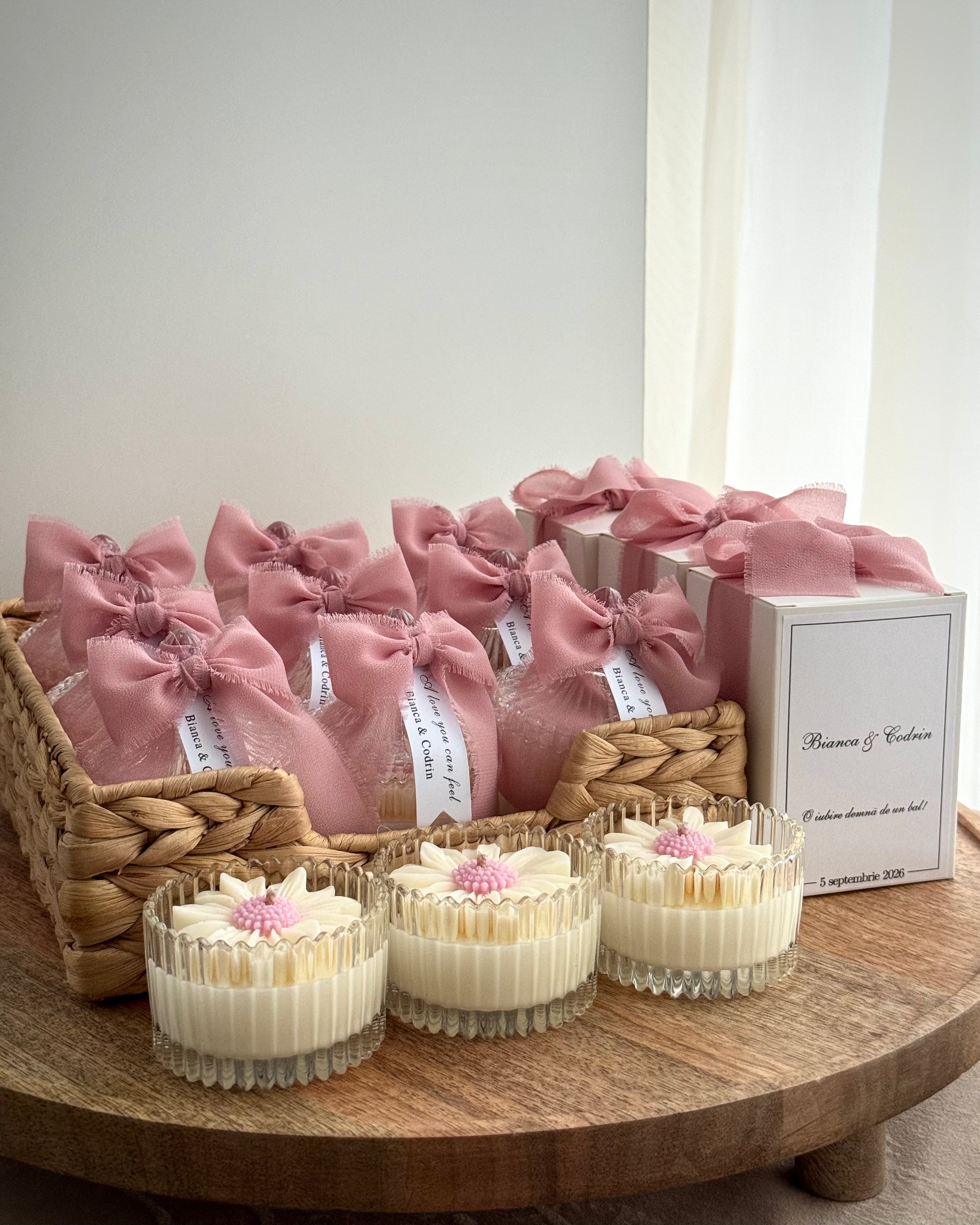 Bombonieră | Cutie personalizată | Lumânări parfumate | Mărturii